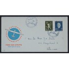 NVPH - E   18, First Day Cover (Netherlands), Issued in the year:  1954, Addressed (A) - Open flap (OF)