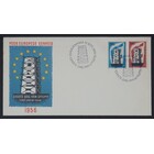 NVPH _ FDC   E.27, Eerste Dag envelop, Uitgegeven in het jaar:  1956, Blanco (UA) - Open klep (OF)