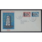 NVPH - E   27, Couverture Premier Jour (Pays-Bas), Émis de l'année:  1956, Adressée (A) - Rabat ouvert (OF)