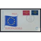 NVPH _ FDC   E.45, Eerste Dag envelop, Uitgegeven in het jaar:  1960, Blanco (UA) - Open klep (OF)