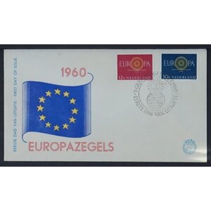 NVPH - E   45, Ersttagsbriefe (Niederlande), Ausgegeben im Jahr:  1960, Leer (UA) - Offene Klappe (OF)