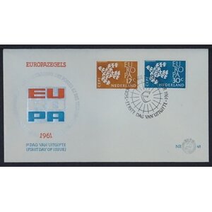 NVPH - , First Day Cover (Netherlands), Issued in the year:  1961, Blank (UA) - Open flap (OF)