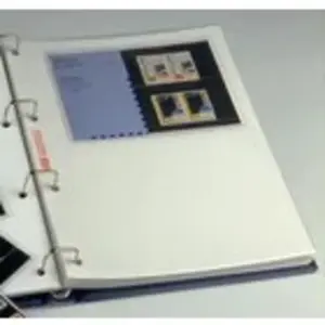 Davo Cristal, Feuilles de poches (y compris en carton blanc) pour l'album, les dossiers de timbres 2 compartiment