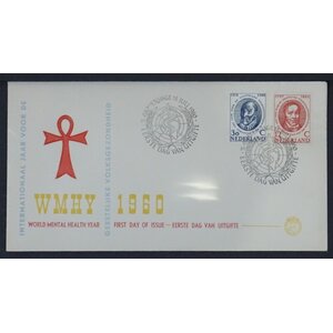 NVPH - E   44, Ersttagsbriefe (Niederlande), Ausgegeben im Jahr:  1960, Leer (UA) - Abweichende Ausführung - Offene Klappe (OF)