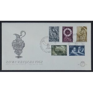 NVPH - E   51, First Day Cover (Netherlands), Issued in the year:  1962, Blank (UA) - Alternative version - Open flap (OF)