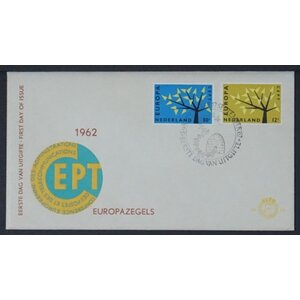 NVPH - E   53, First Day Cover (Netherlands), Issued in the year:  1962, Blank (UA) - Alternative version - Open flap (OF)