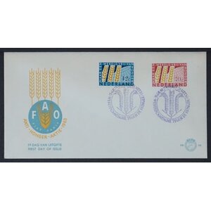 NVPH - E   55, Ersttagsbriefe (Niederlande), Ausgegeben im Jahr:  1963, Leer (UA) - Offene Klappe (OF)