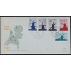 NVPH - E   56, Couverture Premier Jour (Pays-Bas), Émis de l'année:  1963, Vierge (UA) - Version différente - Rabat ouvert (OF)