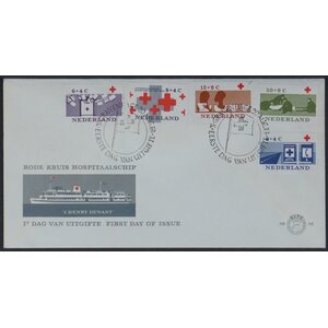 NVPH - E   58, First Day Cover (Netherlands), Issued in the year:  1963, Blank (UA) - Alternative version - Open flap (OF)