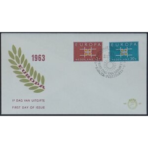NVPH - E   59, Couvertures Premier Jour, Émis de l'année:  1963, Vierge (UA) - Rabat ouvert (OF)