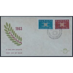 NVPH - E   59, Couverture Premier Jour (Pays-Bas), Émis de l'année:  1963, Vierge (UA) - Rabat ouvert (OF)