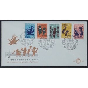 NVPH - E   60, Couverture Premier Jour (Pays-Bas), Émis de l'année:  1963, Vierge (UA) - Rabat ouvert (OF)