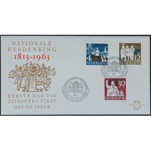 NVPH - E   61, First Day Cover, Issued in the year:  1964, Blank (UA) - Open flap (OF)