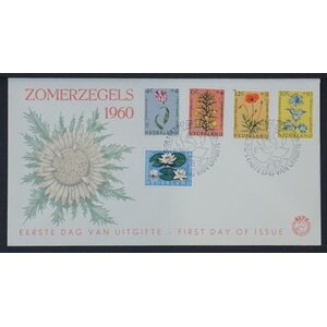 NVPH - E   43, Eerste Dag envelop, Uitgegeven in het jaar:  1960, Blanco (UA) - Open klep (OF)