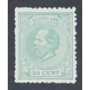 NVPH -    24 K, Postzegel (Nederland), Uitgegeven in de jaren:  1872-1888, Ongebruikt (MH) - Attest