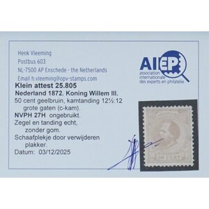 NVPH:   27 - Nederland - Postzegel
