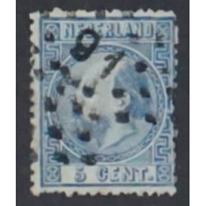 NVPH -     7, Postage stamp (Netherlands), Issued in the years:  1867-1868, Used (U) -