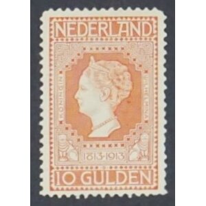 NVPH -   101b, Postage stamp (Netherlands), Issued in the year:  1913, Mint No Gum (MNG) - Expert attestation -
