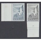 NVPH - LP  12-13, Luchtpost zegels (Nederland), Uitgegeven in het jaar:  1951, Postfris (MNH) - Certificaat  - Met tab