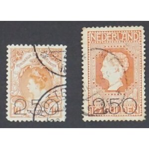 NVPH -   104-105, Postage stamps (Netherlands), Issued in the year:  1920, Used (U) - Expert attestation -