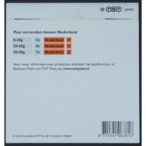 NVPH -  2746, Mailer (Netherlands), Issued in the year:  2010, Mint Not Hinghed (MNH) - TNT
