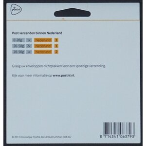 NVPH -  2747.Bb, Mailer (Netherlands), Issued in the year:  2012, Mint Not Hinghed (MNH) - Phosphorus L - PostNL