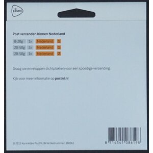 NVPH -  3138.c, Mailer (Nederland), Uitgegeven in het jaar:  2019, Postfris (MNH) - PostNL