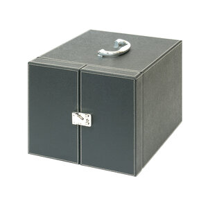 Coin Case - NERA MB 10 - Black velour lining, suitable for 10 Lindner stacking elements 236 × 303 mm – lockable ■ per piece
