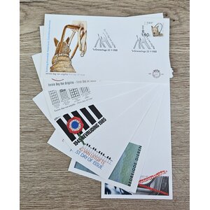 NVPH - E  224-231, FDC-jaarset, Uitgegeven in het jaar:  1985, Blanco (UA)