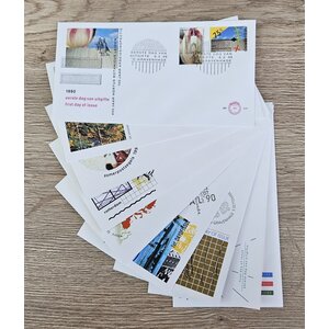 NVPH - E  270-278, FDC-jaarset, Uitgegeven in het jaar:  1990, Blanco (UA)