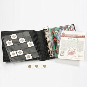 Album Grande (Classic) – including slipcase and 15 stamp stock pages – Black – 4-ring – size 280 × 325 × 60 mm ■ per piece