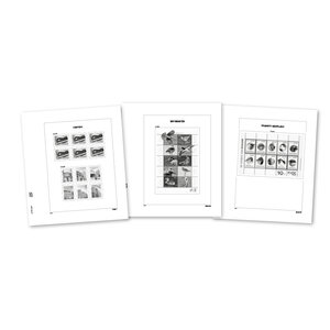 Supplement jaar: 2025 - Nederlandse Antillen - type: DeLuxe - bladen voor Basisalbum, N°: Curaçao 2025 1-2,  Sint Maarten 2025 B1-4, PS1-2,   Caribisch Nederland 2025 B1-6 (17 st.) - Davo (2 Gats)