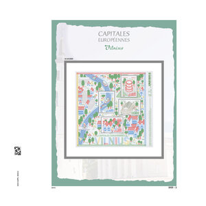 Supplément année: 2025 - Capitales Européennes - type: DeLuxe - feuilles pour Album de base, N°: 2025-1-2025-2 (Vilnius) (2 pcs.) - Davo (2 Trous)