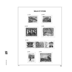 Supplement jaar: 2025 - Wallis et Futuna - type: DeLuxe - bladen voor Basisalbum, N°: 100-101 (2 st.) - Davo (2 Gats)