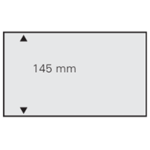 Einsteckkarten – 1 Streifen – 210 × 145 mm (A5) – stabiler schwarzer Kunststoff – geeignet für Briefmarken und Sammelobjekte ■ pro 10 Stück