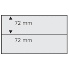 Einsteckkarten – 2 Streifen – 210 × 145 mm (A5) – stabiler schwarzer Kunststoff – geeignet für Briefmarken und Sammelobjekte ■ pro 10 Stück