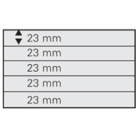 Einsteckkarten – 5 Streifen – 210 × 145 mm (A5) – stabiler schwarzer Kunststoff – geeignet für Briefmarken und Sammelobjekte ■ pro 10 Stück