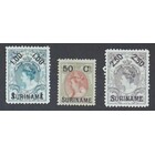 NVPH -    34-36, Postzegels (Suriname), Uitgegeven in het jaar:  1898, Ongebruikt (MH)
