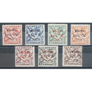 NVPH - LP   8-14, Luchtpost zegels (Suriname), Uitgegeven in het jaar:  1931, Ongebruikt (MH)