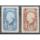 NVPH - LP  27-28, Luchtpost zegels (Suriname), Uitgegeven in het jaar:  1946, Ongebruikt (MH)