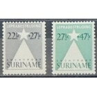 NVPH - LP  29-30, Luchtpost zegels (Suriname), Uitgegeven in het jaar:  1947, Postfris (MNH)