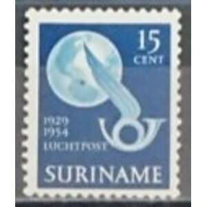 NVPH - LP  32, Airmail stamp (Suriname), Issued in the year:  1954, Mint Not Hinghed (MNH)