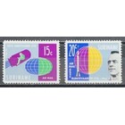 NVPH - LP  33-34, Airmail stamps (Suriname), Issued in the year:  1961, Mint Not Hinghed (MNH)