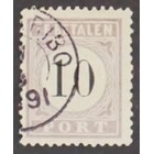 NVPH - P   3.I, Timbre de port (Suriname), Émis dans les années:  1886-1888, Oblitéré (U) - Certificat d’expertise