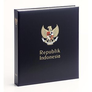 Album - Indonésie, Année  - Partie   I - type DeLuxe - incl. boite de protection et sans feuilles - Bleu - Davo (2 Trous)