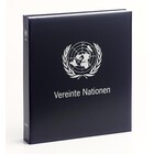 Album - U.N.O. Wien - Teil   II - Typ DeLuxe - inkl. Schutzkassette und ohne Blätter - Blau - Davo (2 Löcher)