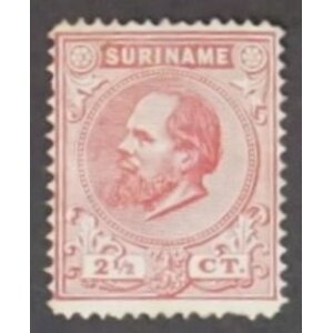 NVPH -     3B, Postzegel (Suriname), Uitgegeven in de jaren:  1873-1889, Gestempeld (U)