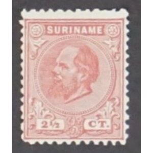 NVPH -     3D, Postage stamp (Suriname), Issued in the years:  1873-1889, Mint Hinghed (MH)