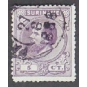 NVPH -     5A, Postage stamp (Suriname), Issued in the years:  1873-1889, Used (U)