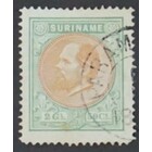 NVPH -    15, Briefmarke (Surinam), Ausgegeben in den Jahren:  1873-1889, Gestempelt (U)
